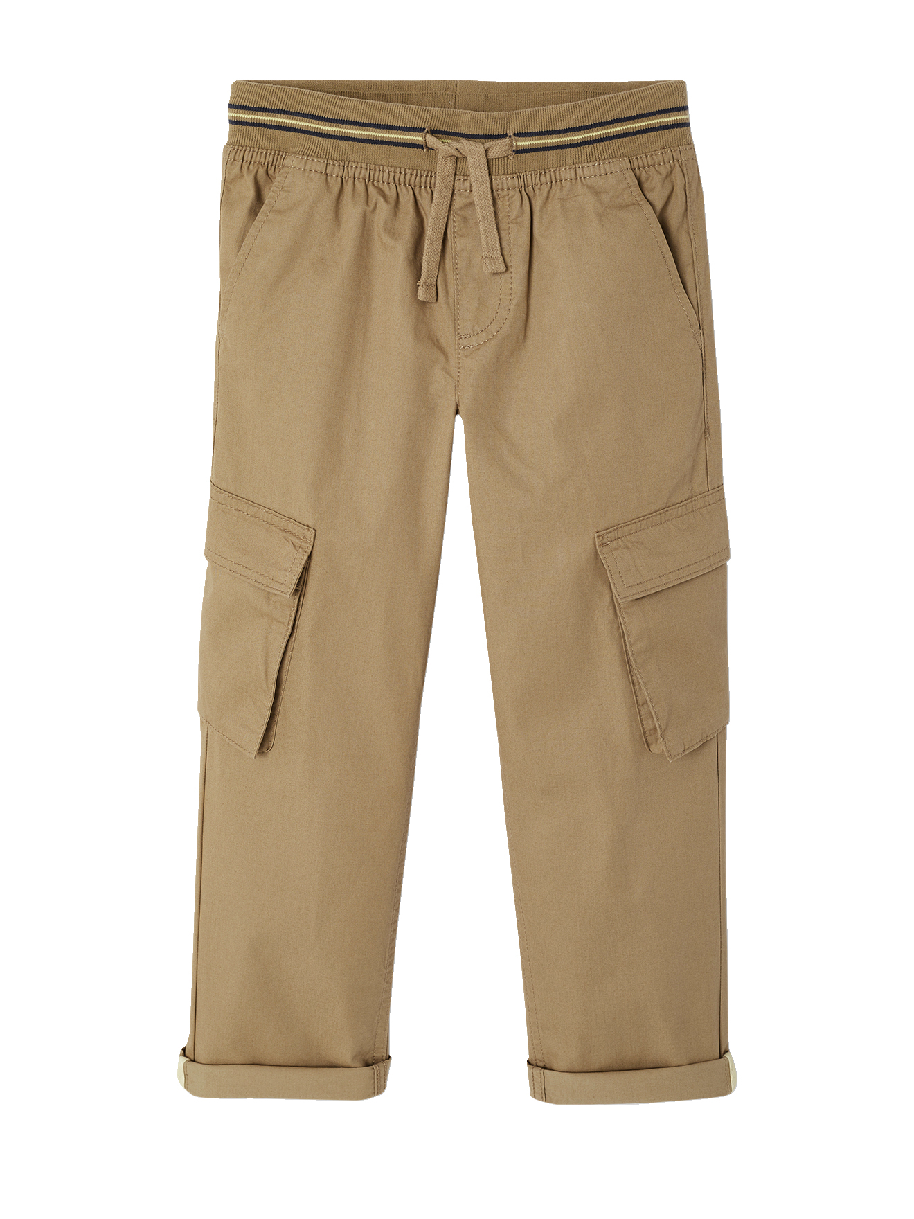 Pantalon cargo droit MorphologiK tour de hanches médium, VERTBAUDET