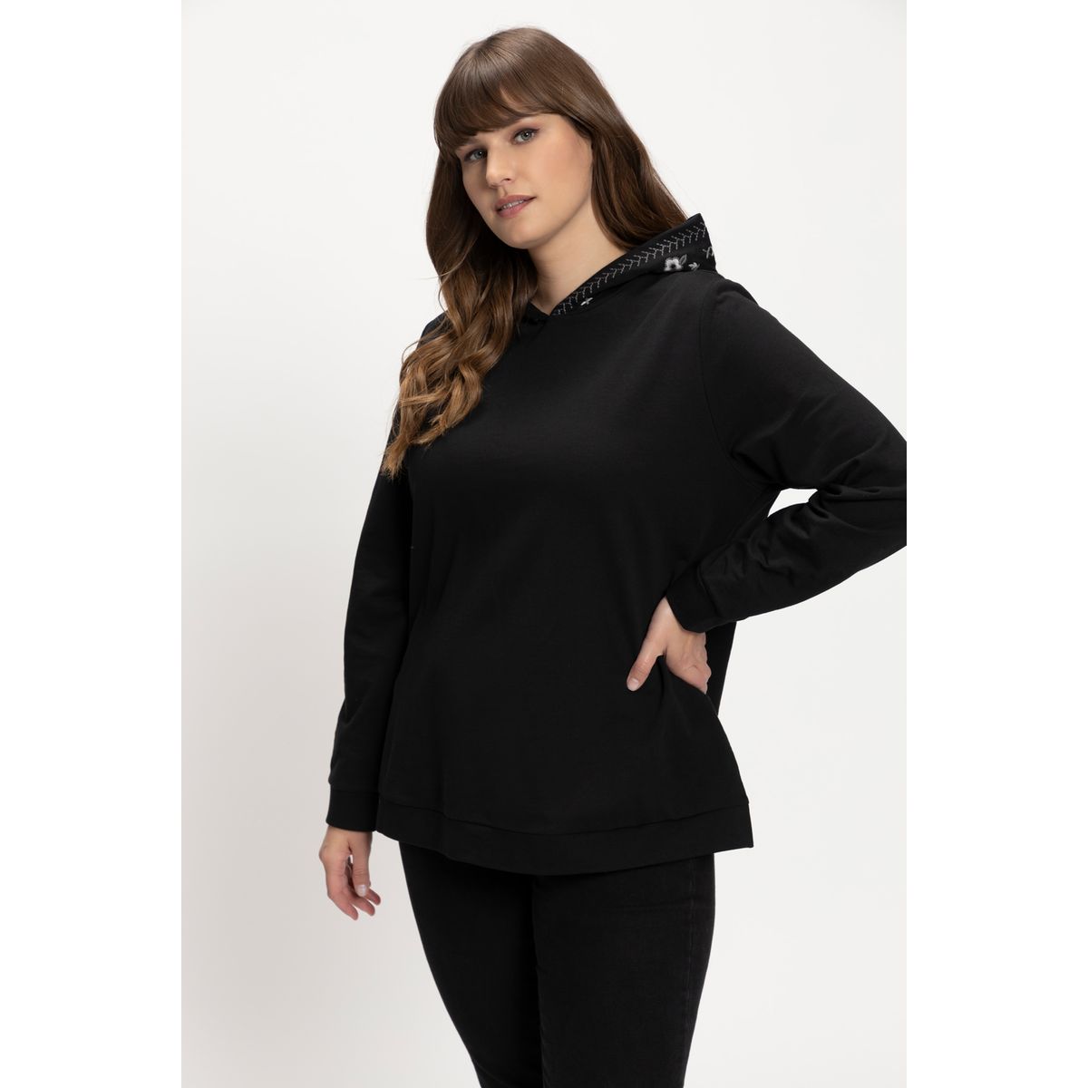 Sweat capuche femme grande taille La Redoute