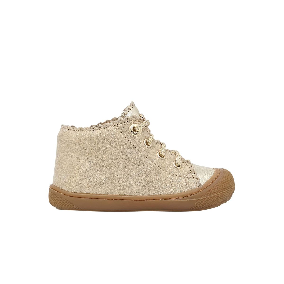 Chaussures premiers pas en su de paillet et en cuir cottins