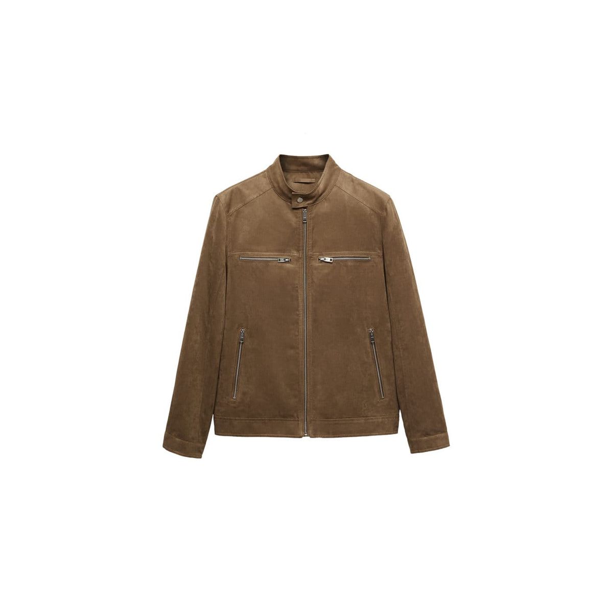 Veste imitation daim fermeture clair Mango Man La Redoute