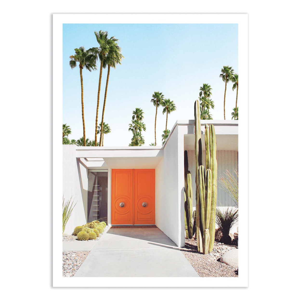 Affiche d’art et cadre noir 50 x 70 cm - Palm springs California - Gal Design, WALL EDITIONS
