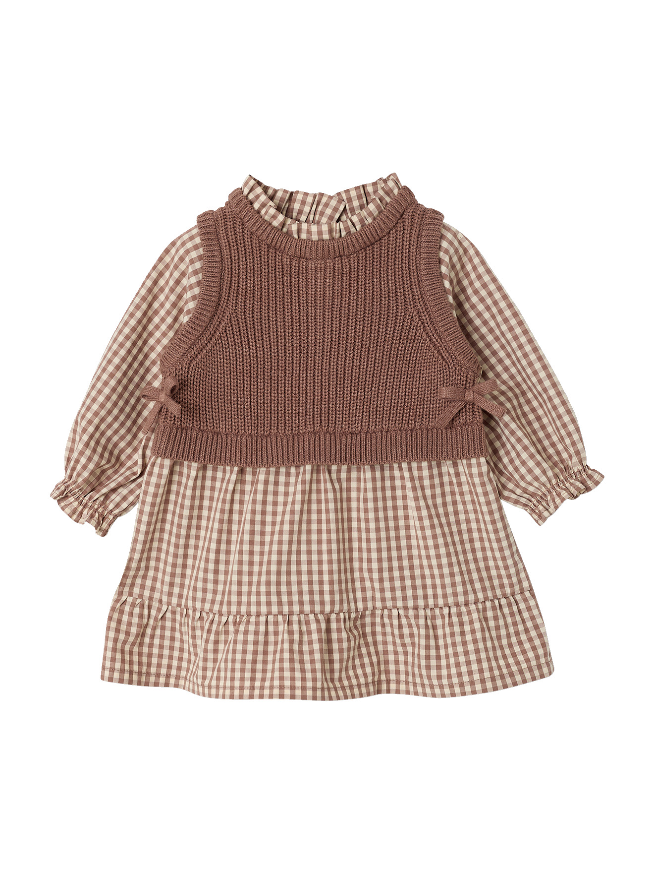 Robe 2 en 1 manches longues, VERTBAUDET