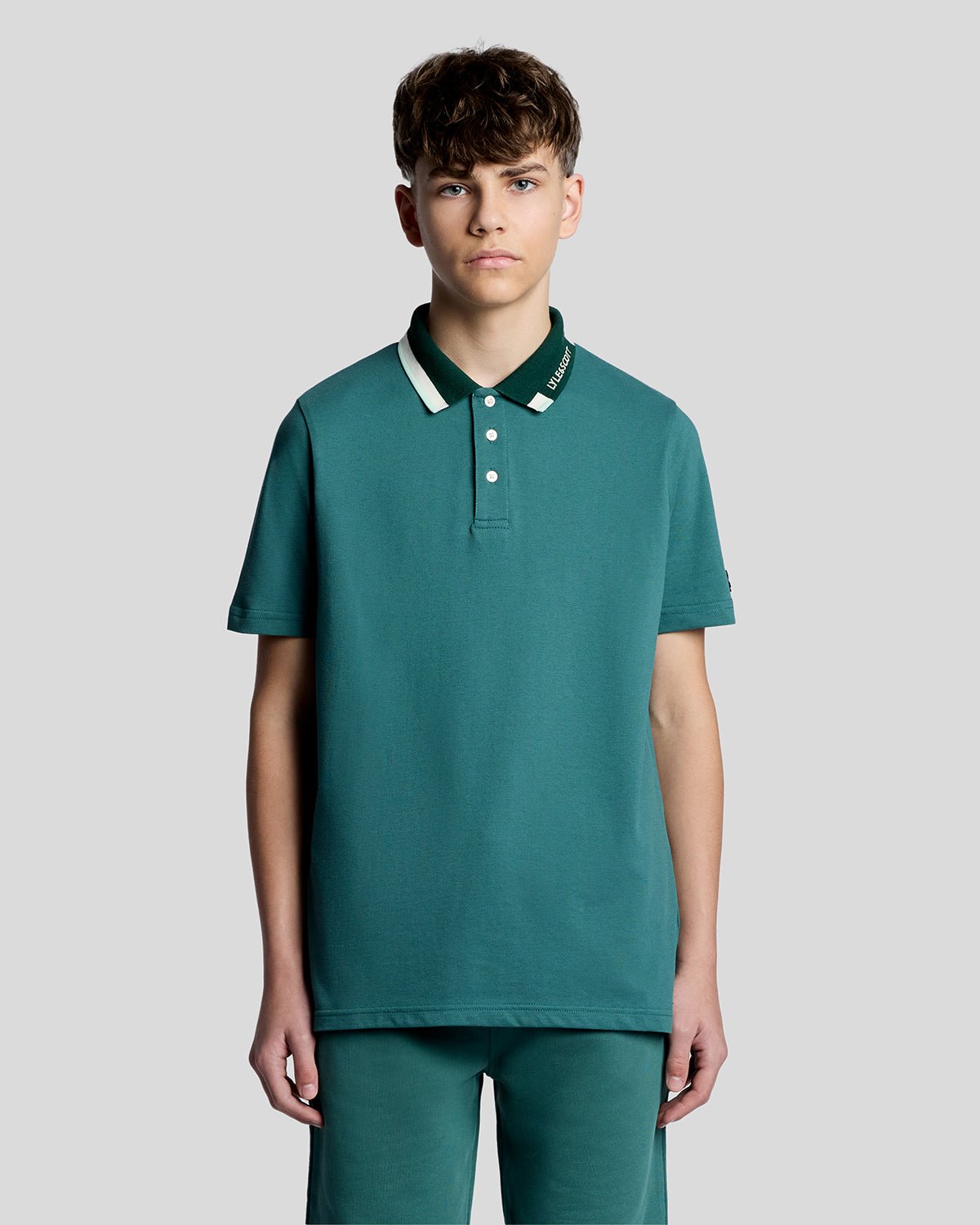 Polo à liserés contrastés logo, LYLE & SCOTT