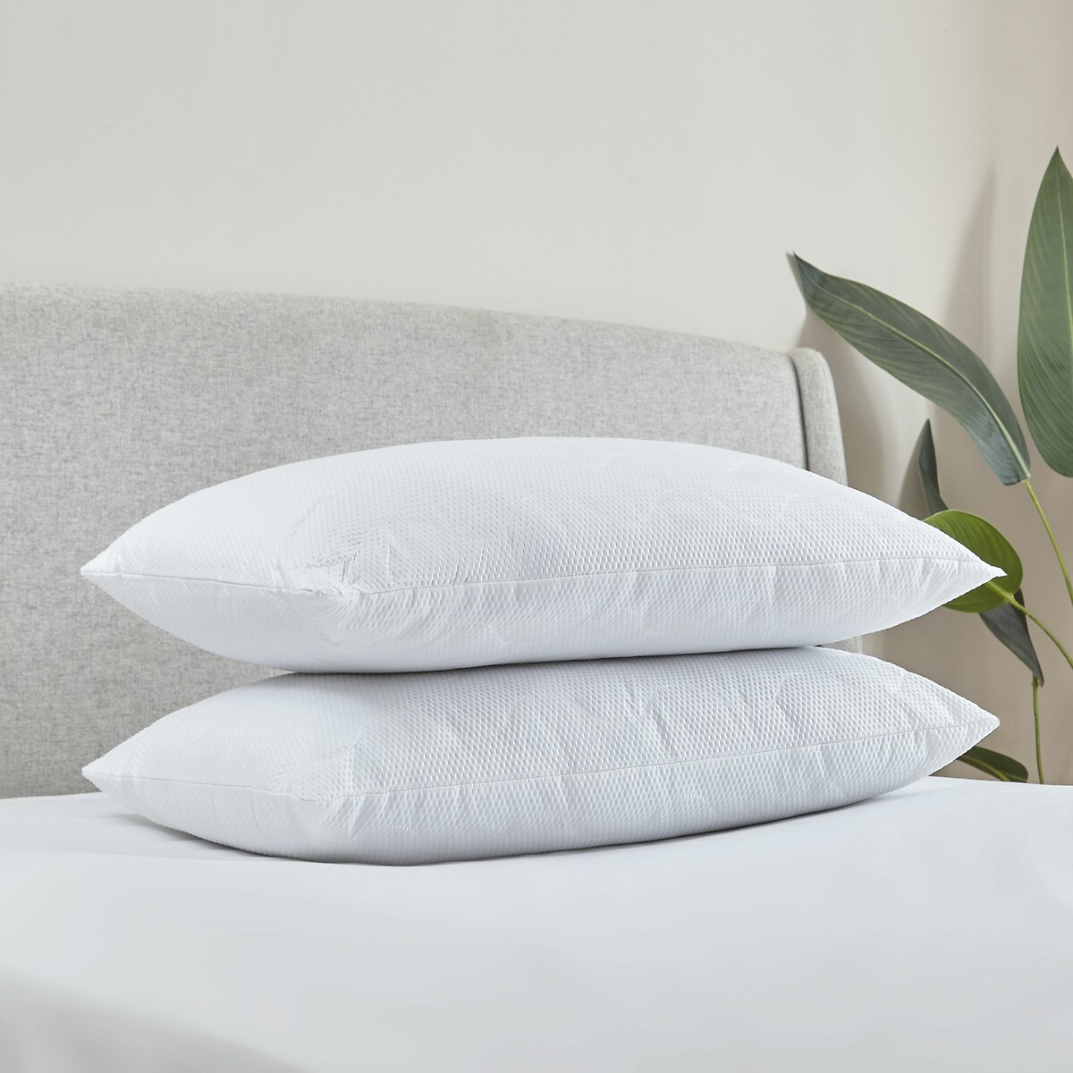Luxury Quilted Comfort Embossed Pillow Pair, CATHERINE LANSFIELD