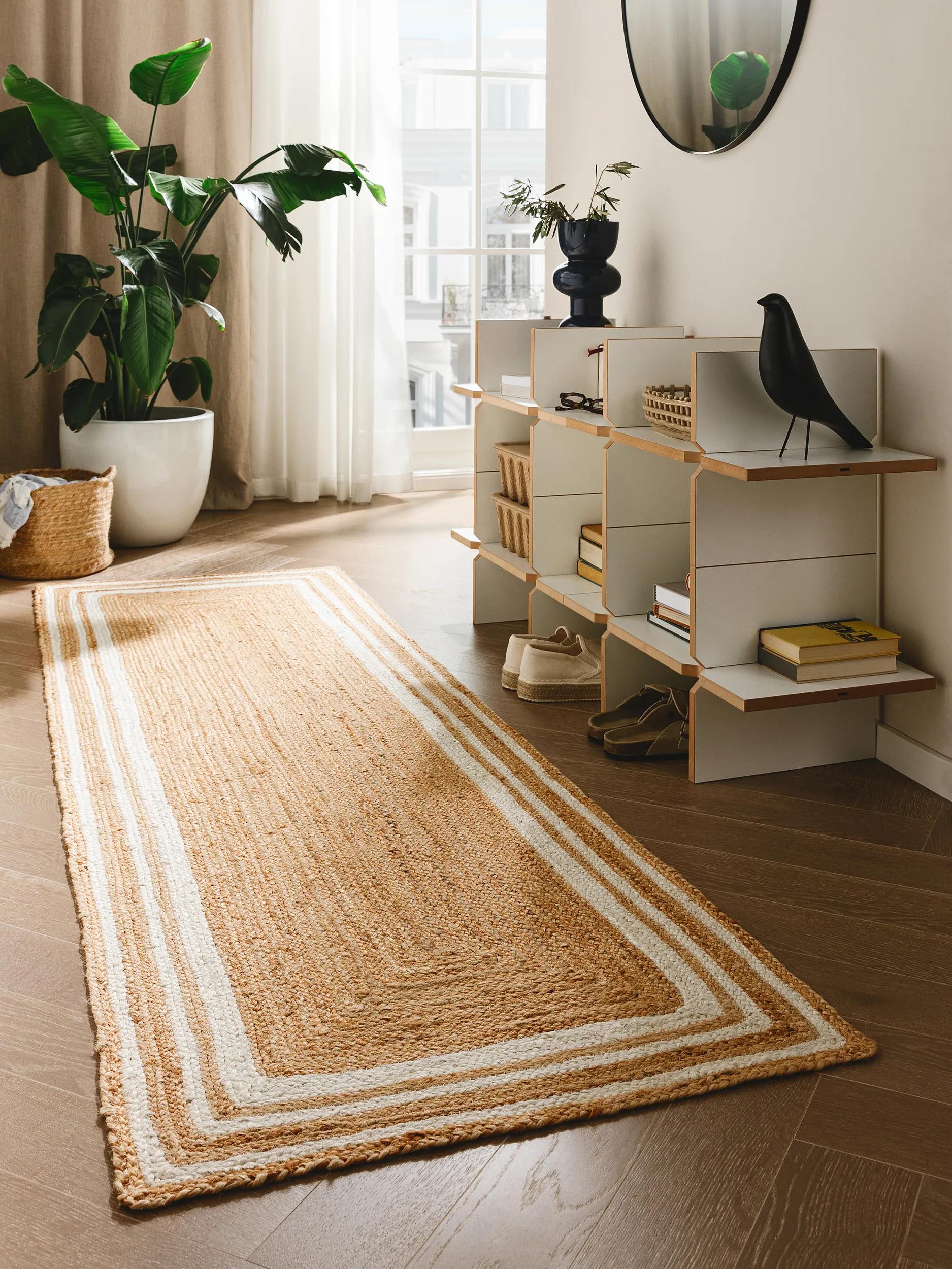 Tapis de jute tissé main JUTTA, BENUTA