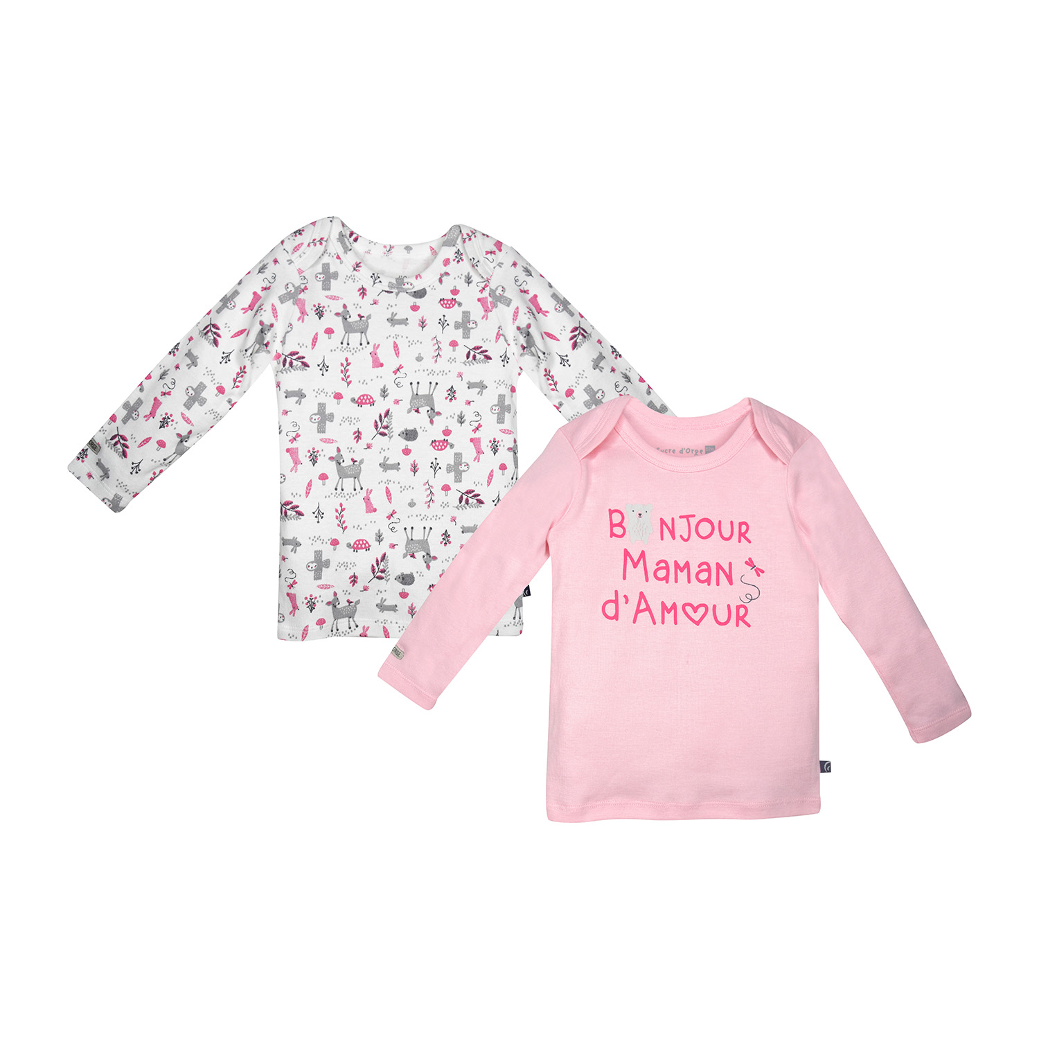 Lot de 2 maillots de corps fantine, SUCRE D'ORGE