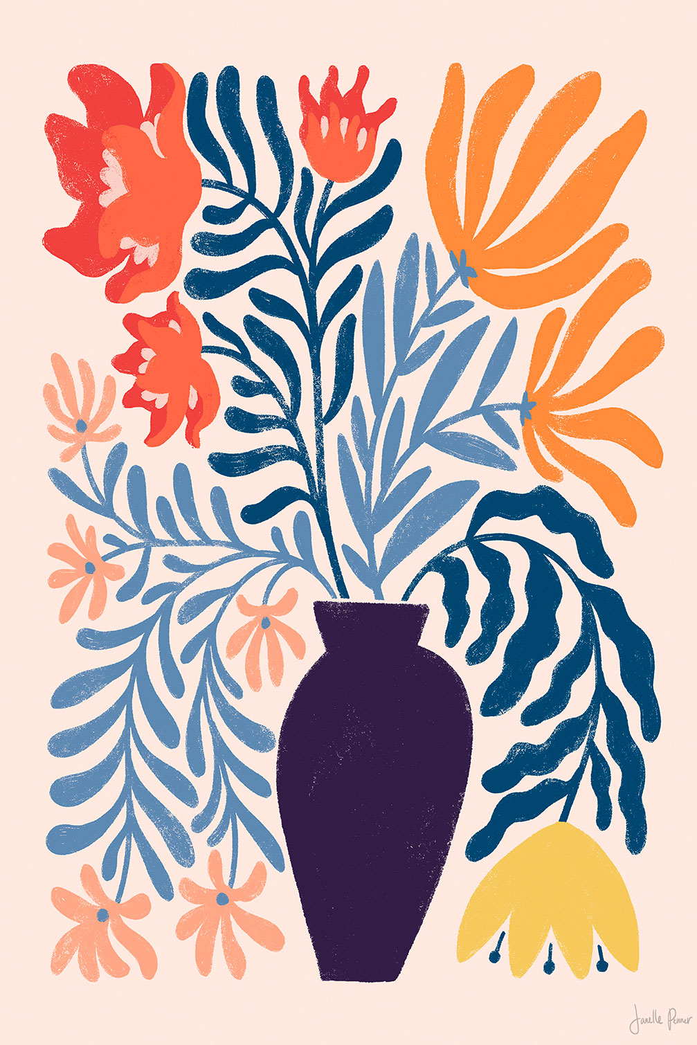 Tableau bouquet d'été, HEXOA