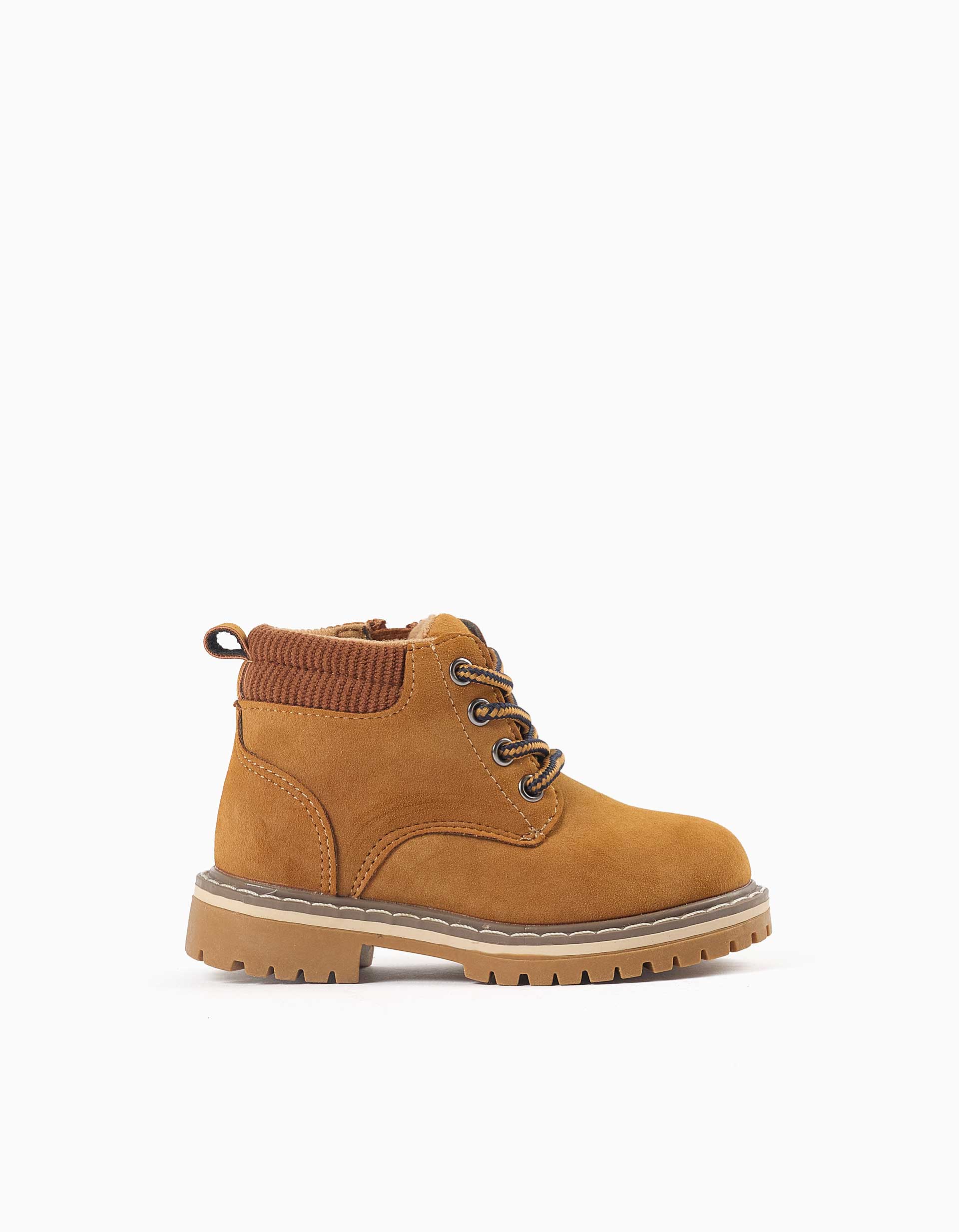 Bottes de montagne en suédine avec lacets, ZIPPY