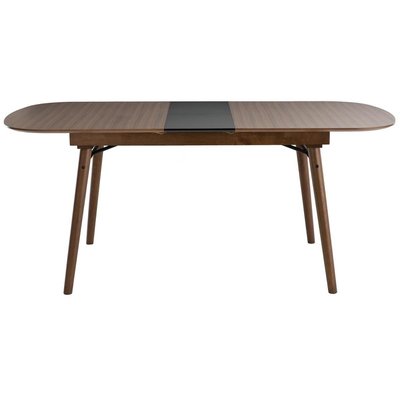 Table extensible rallonges intégrées rectangulaire en bois clair  L150-180 cm SHELDON MILIBOO