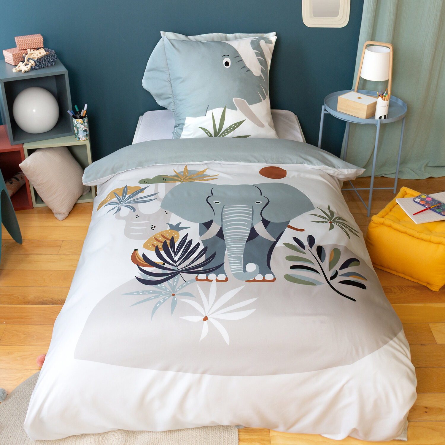 Parure de lit enfant microfibre, ELEPH, C DESIGN HOME TEXTILE