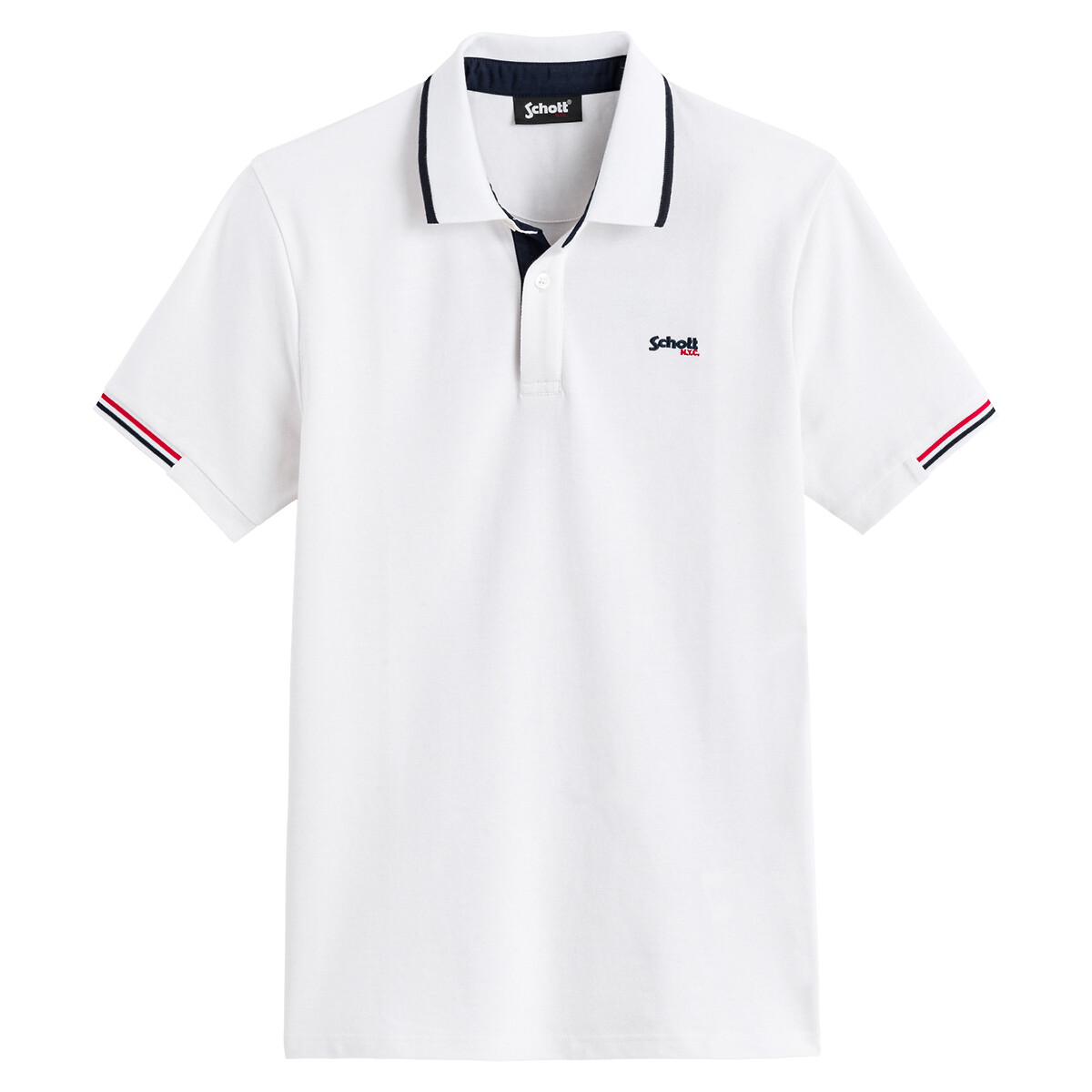 Image of Devon Polo Shirt in Stretch Cotton Pique and Regular Fit
