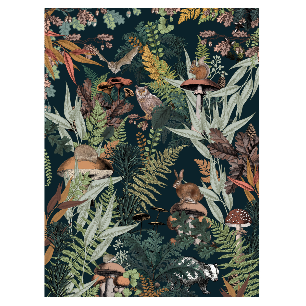 Product photograph of Archeri 2 7m Jungle Panoramic Wallpaper from La Redoute UK
