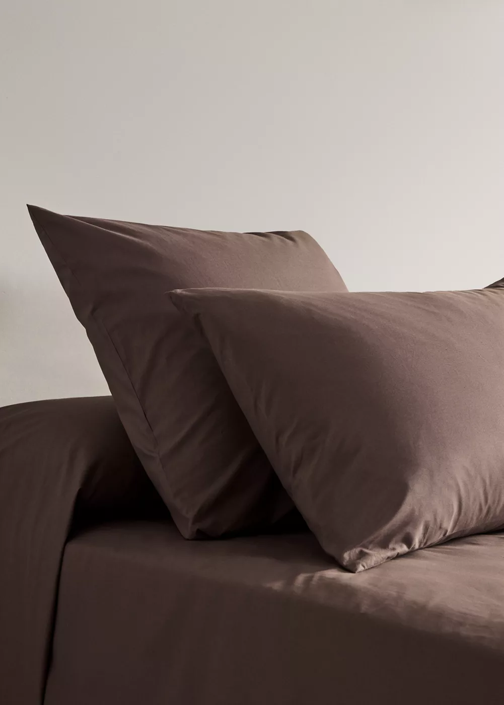 Deux taies d'oreiller percale de coton 200 fils 50x75 cm, MANGO HOME