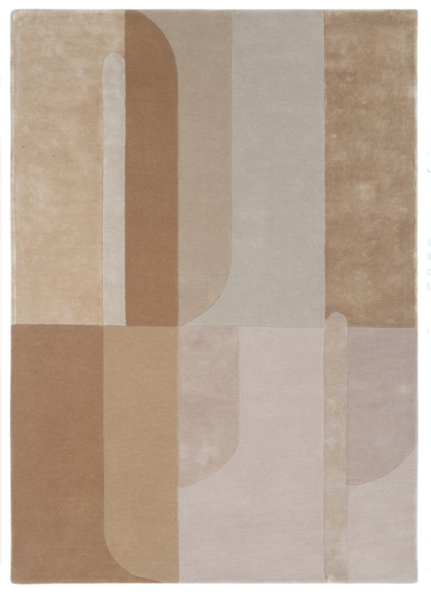 Tapis moderne tufté main laine et viscose RICHMOND, NOVATREND