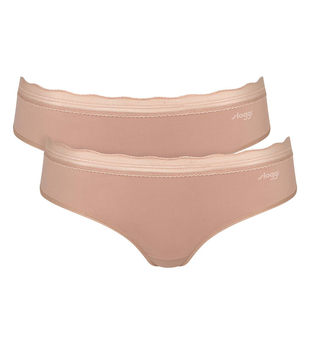 Lote de 2 braguitas hipster GO BLUSH, SLOGGI