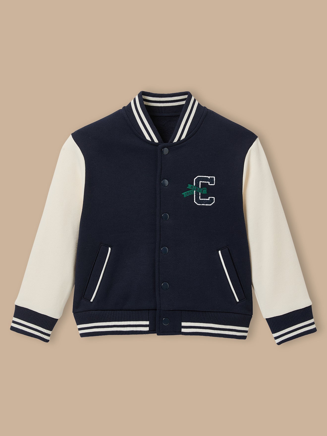 Blouson teddy brodé, CYRILLUS