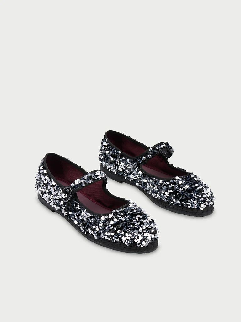 Ballerines Mary-Jane en velours, LITTLE PRINCE GRAY, FLABELUS