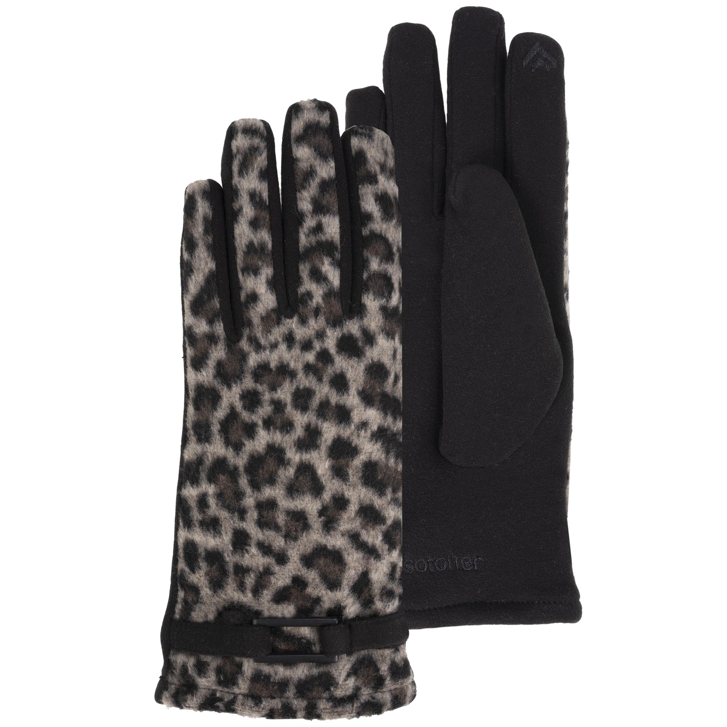 Gants tactiles, chauds, doublés imitation fourrure, taille unique, ISOTONER