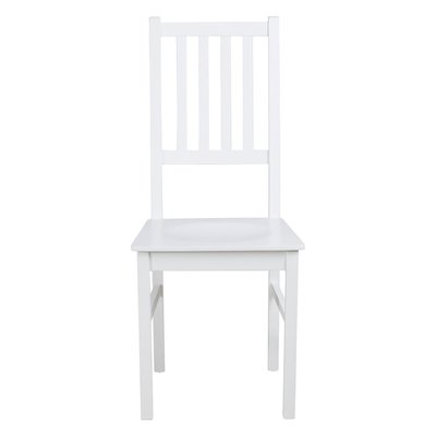 Chaise en bois hêtre massif blanc - FLAINE GRENIER ALPIN
