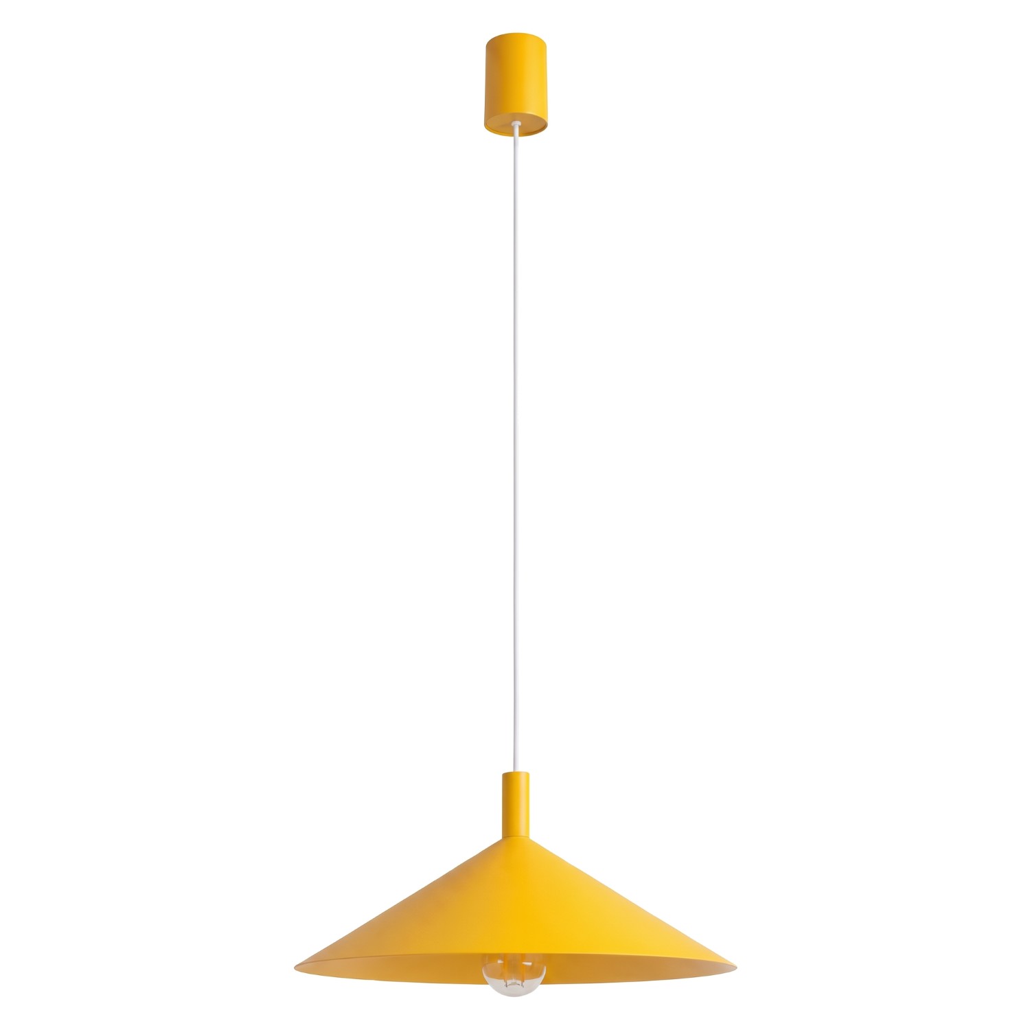 Suspension Acier Jaune E27 1 Nox, EDEN