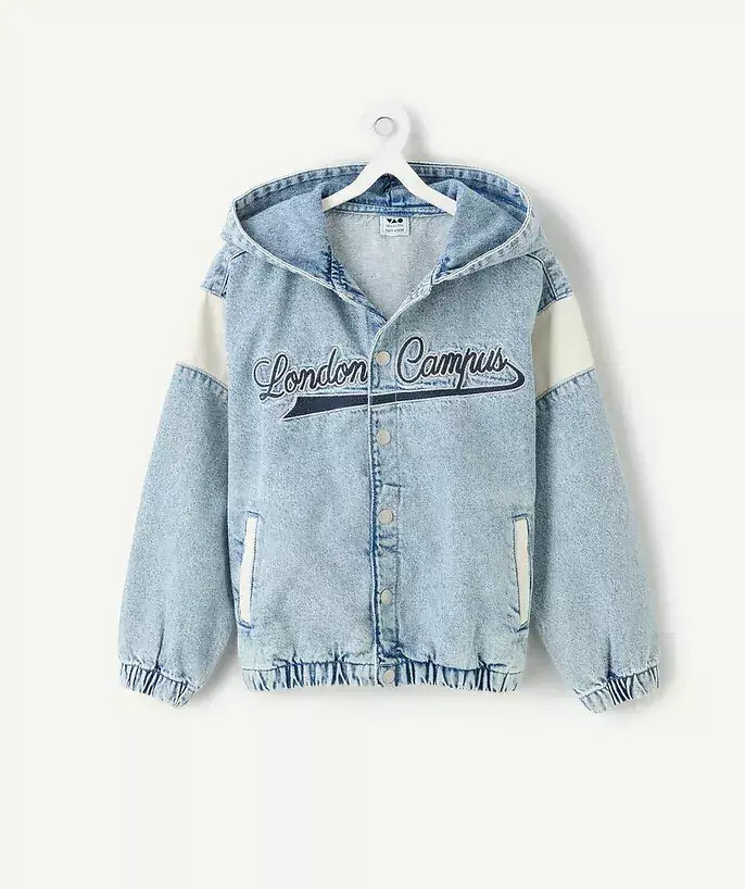 Veste à capuche en denim, TAPE A L'OEIL
