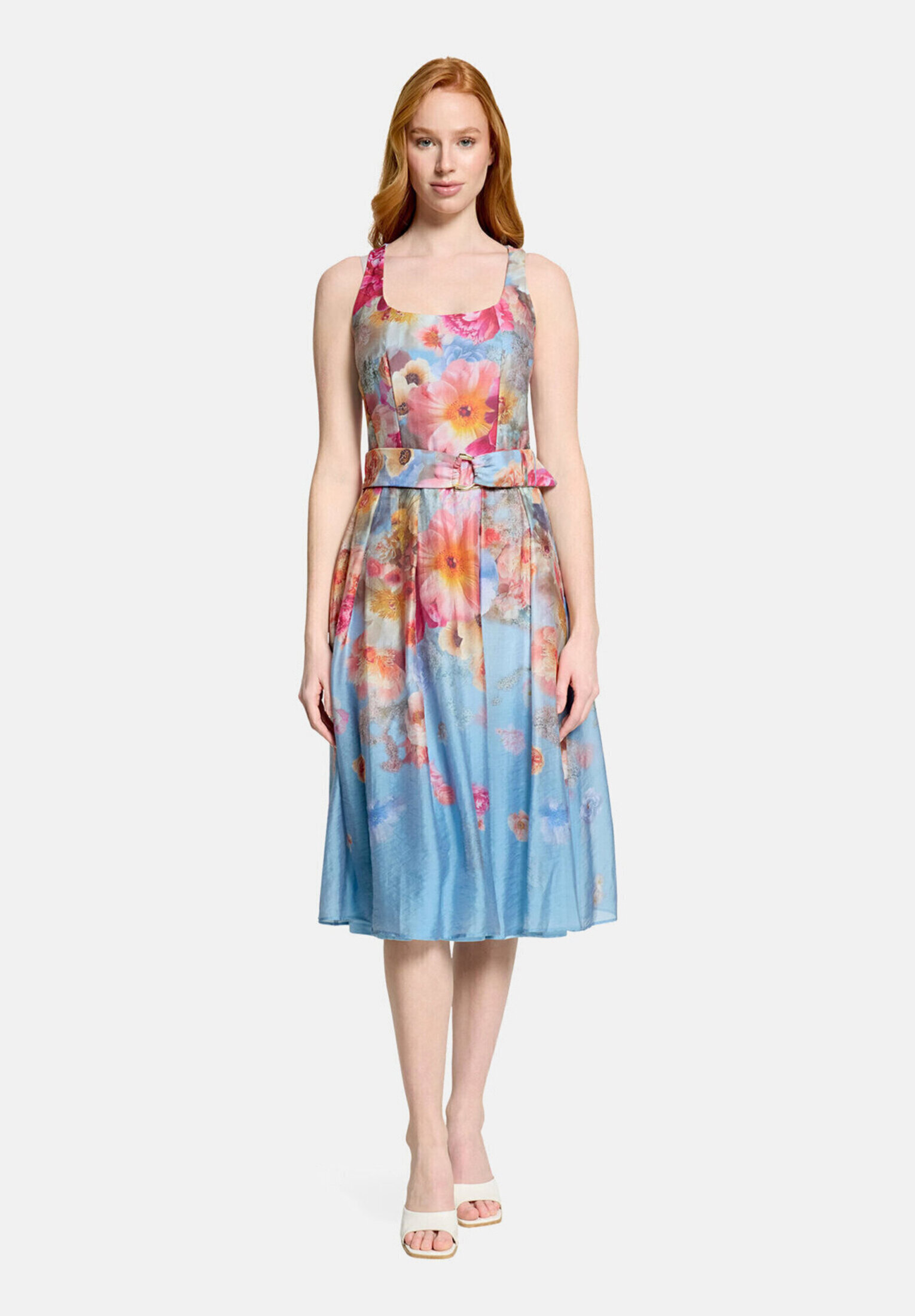 Robe de cocktail à imprimé à fleurs, VERA MONT