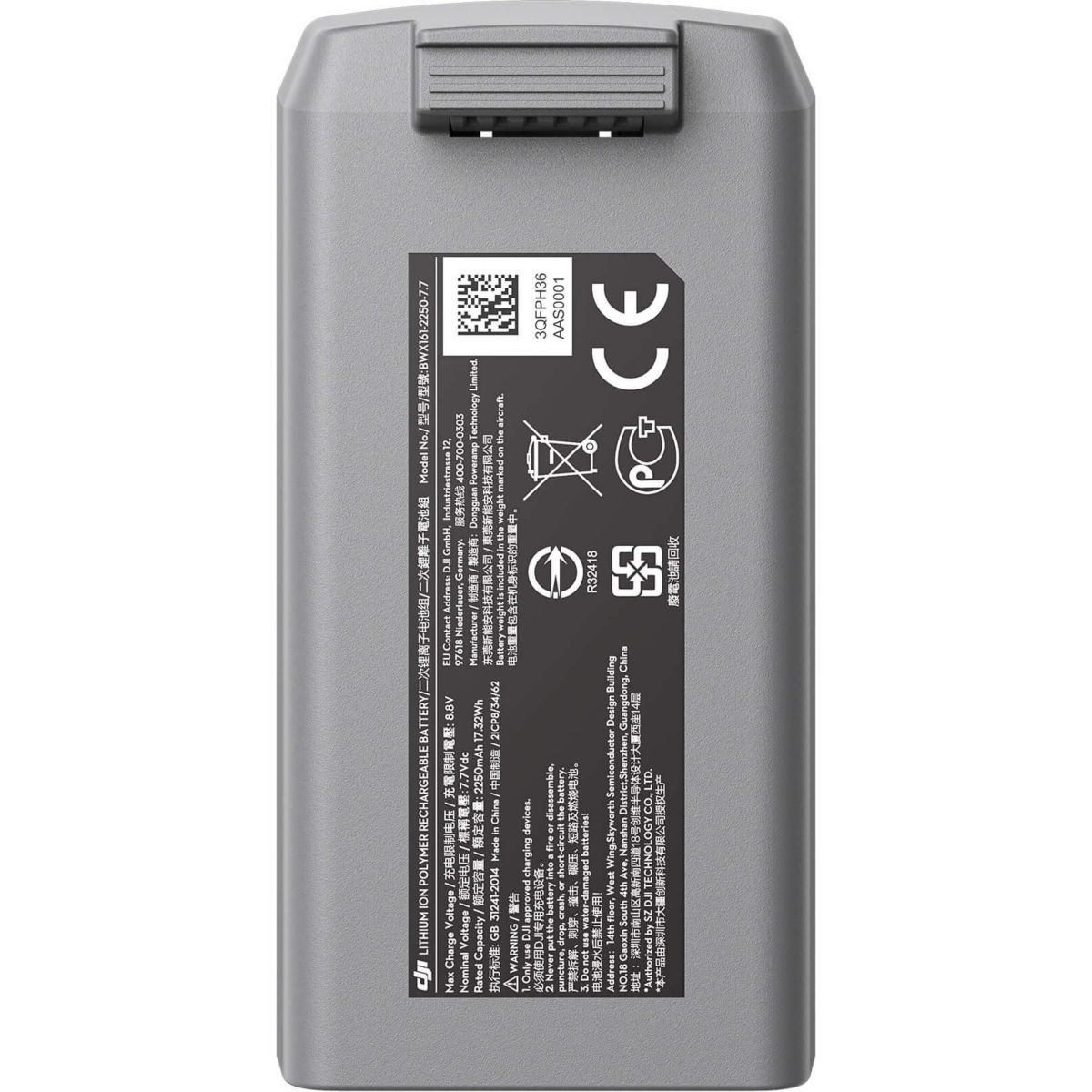 Piles lithium-ion rechargeables, 400 mAh, 3,2 V, pqt de 2