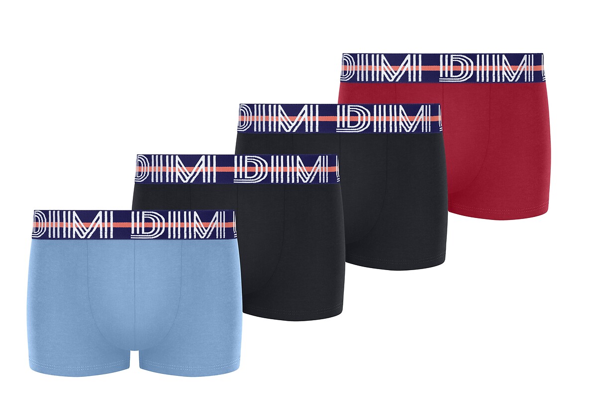Lot 4 boxers coton stretch