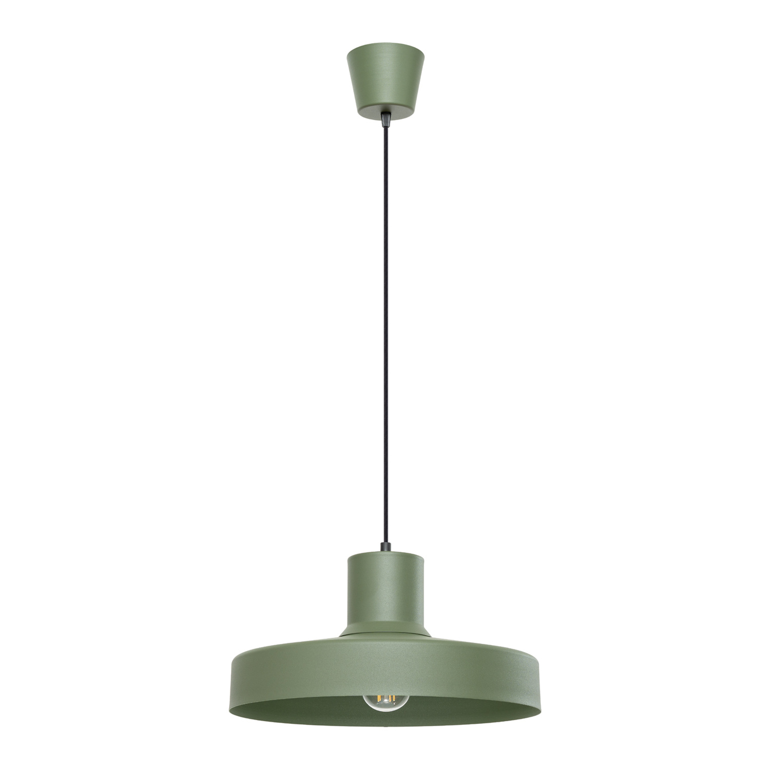 Suspension Acier Vert Olive E27 1 Bilo, EDEN