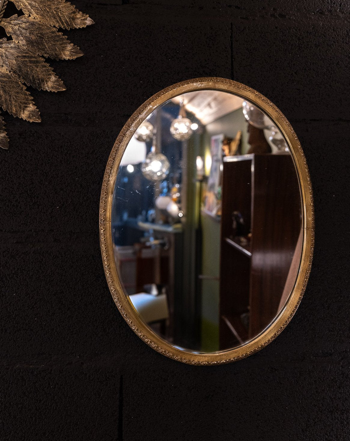Miroir en bronze Igor N°547 - Bon état, DEBONGOUT