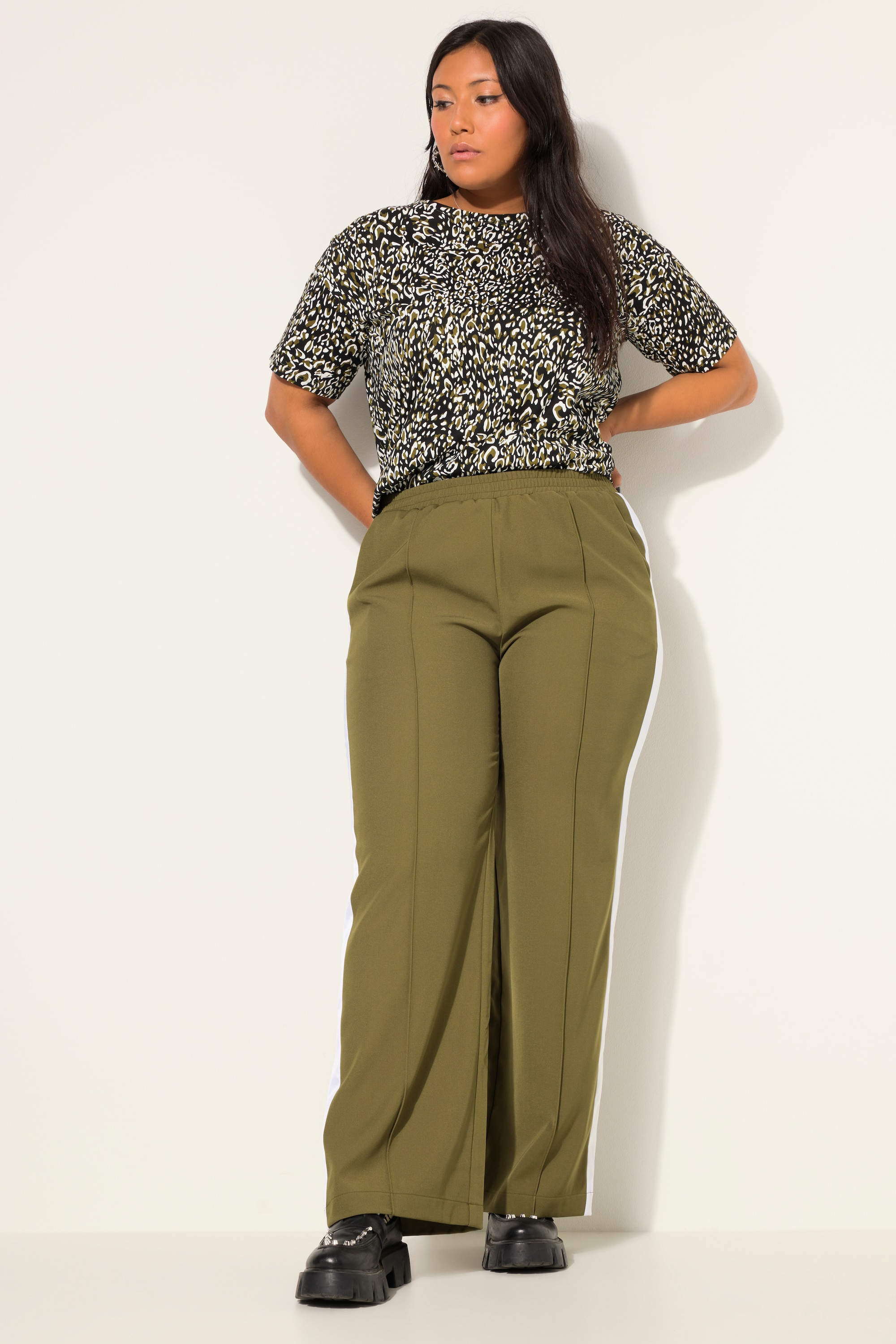 Pantalon à coupe Wide Legs. Taille élastique, STUDIO UNTOLD