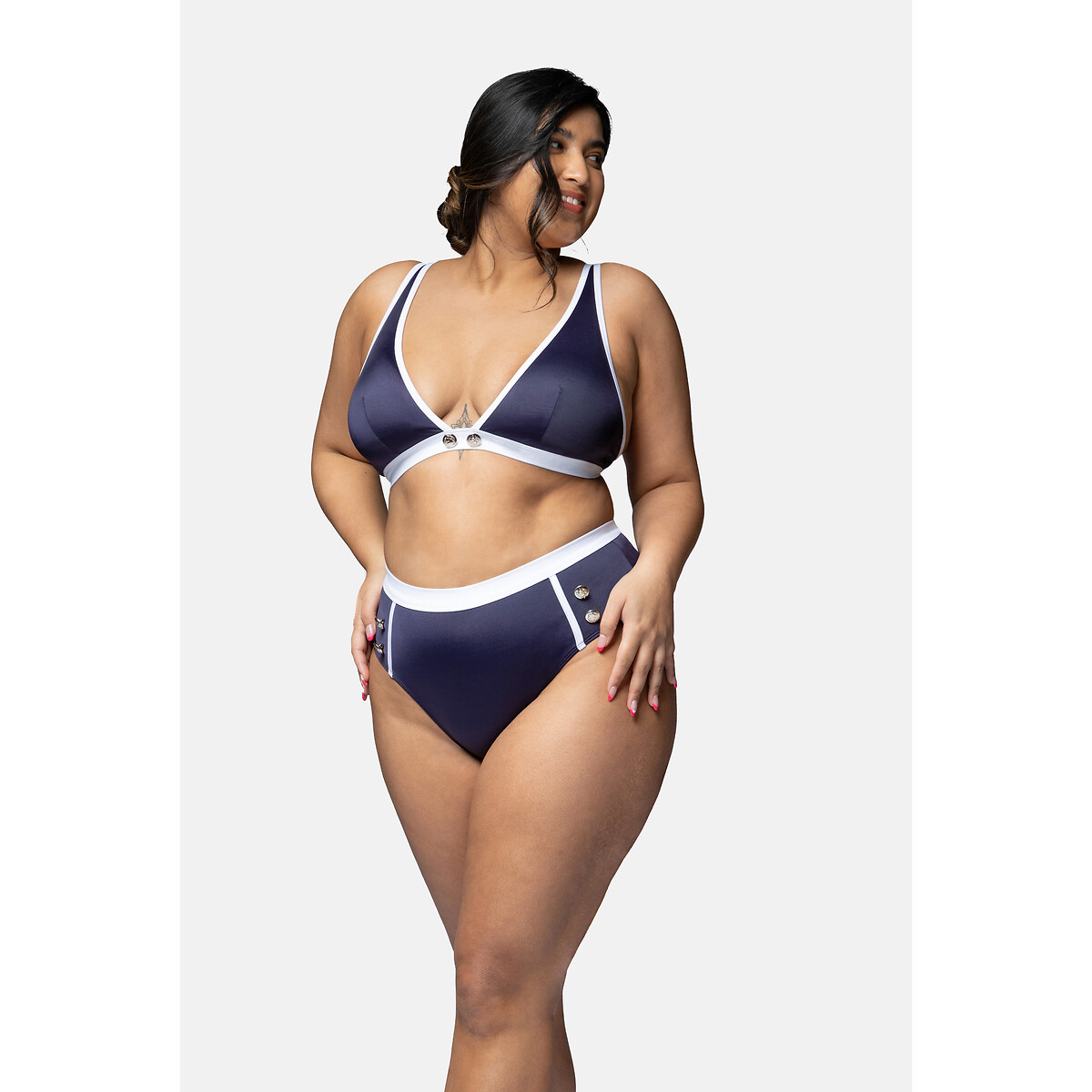 Monte carlo bikini bottoms with high waist navy Dorina | La Redoute