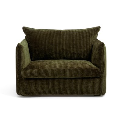 Fauteuil XL in geribd fluweel, Néo Chiquito AM.PM