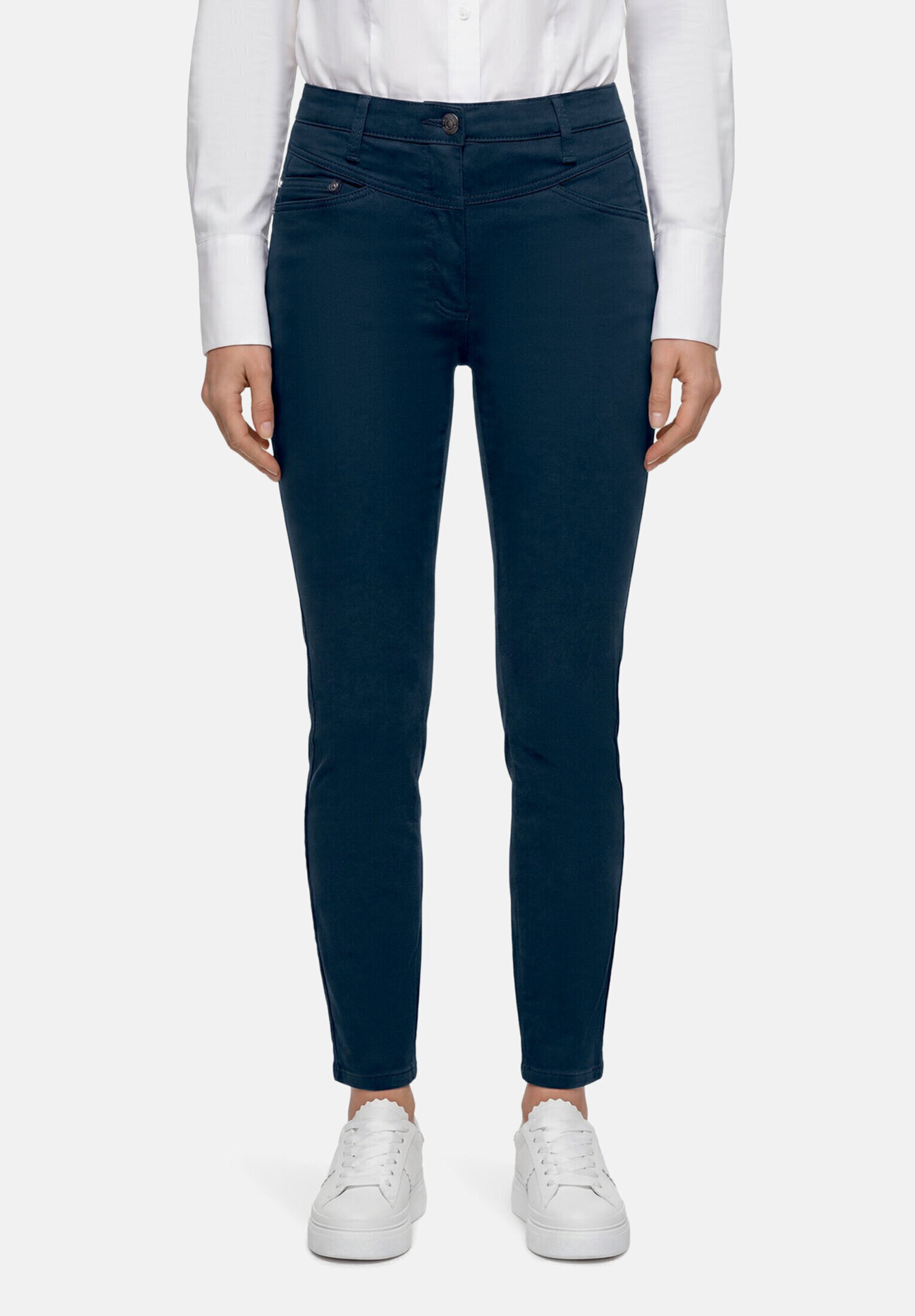 Pantalon casual coupe slim fit, BETTY BARCLAY