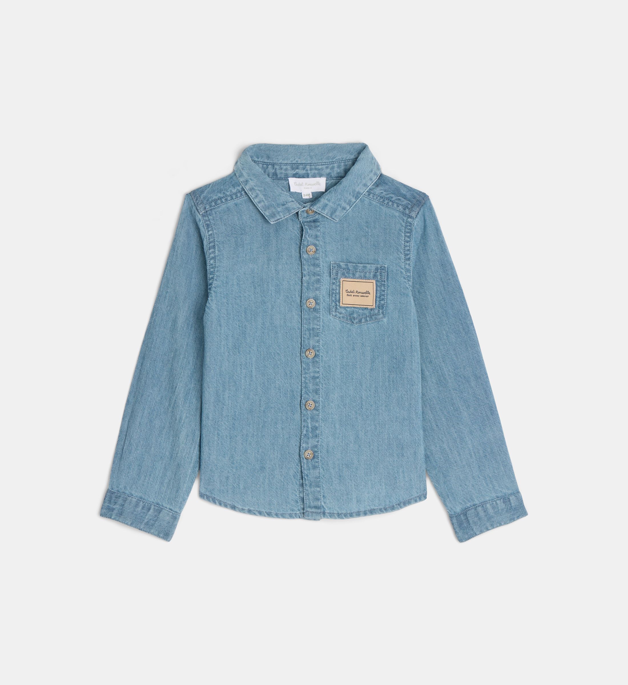 Chemise tatias coton denim, CADET ROUSSELLE