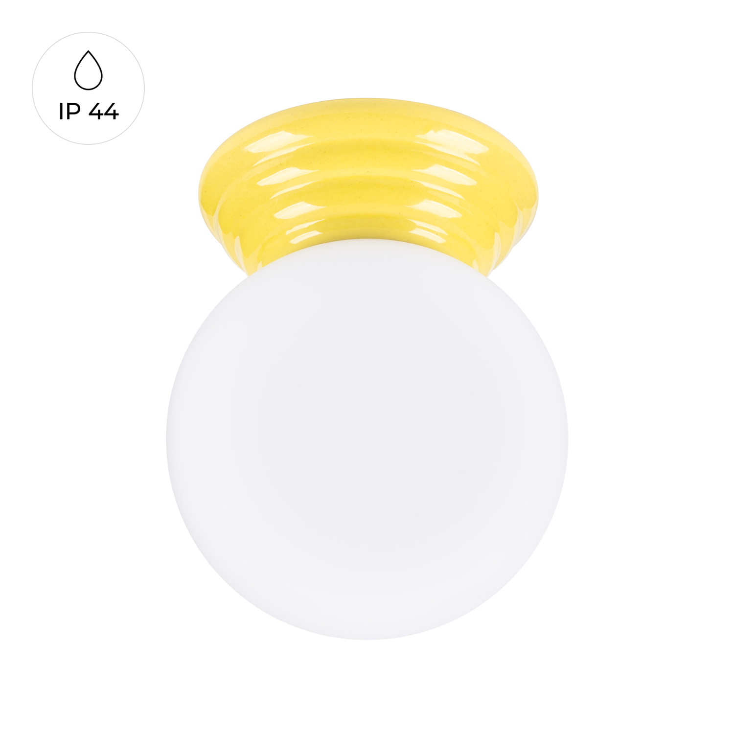 Plafonnier Céramique Jaune G9 1 Zori, EDEN