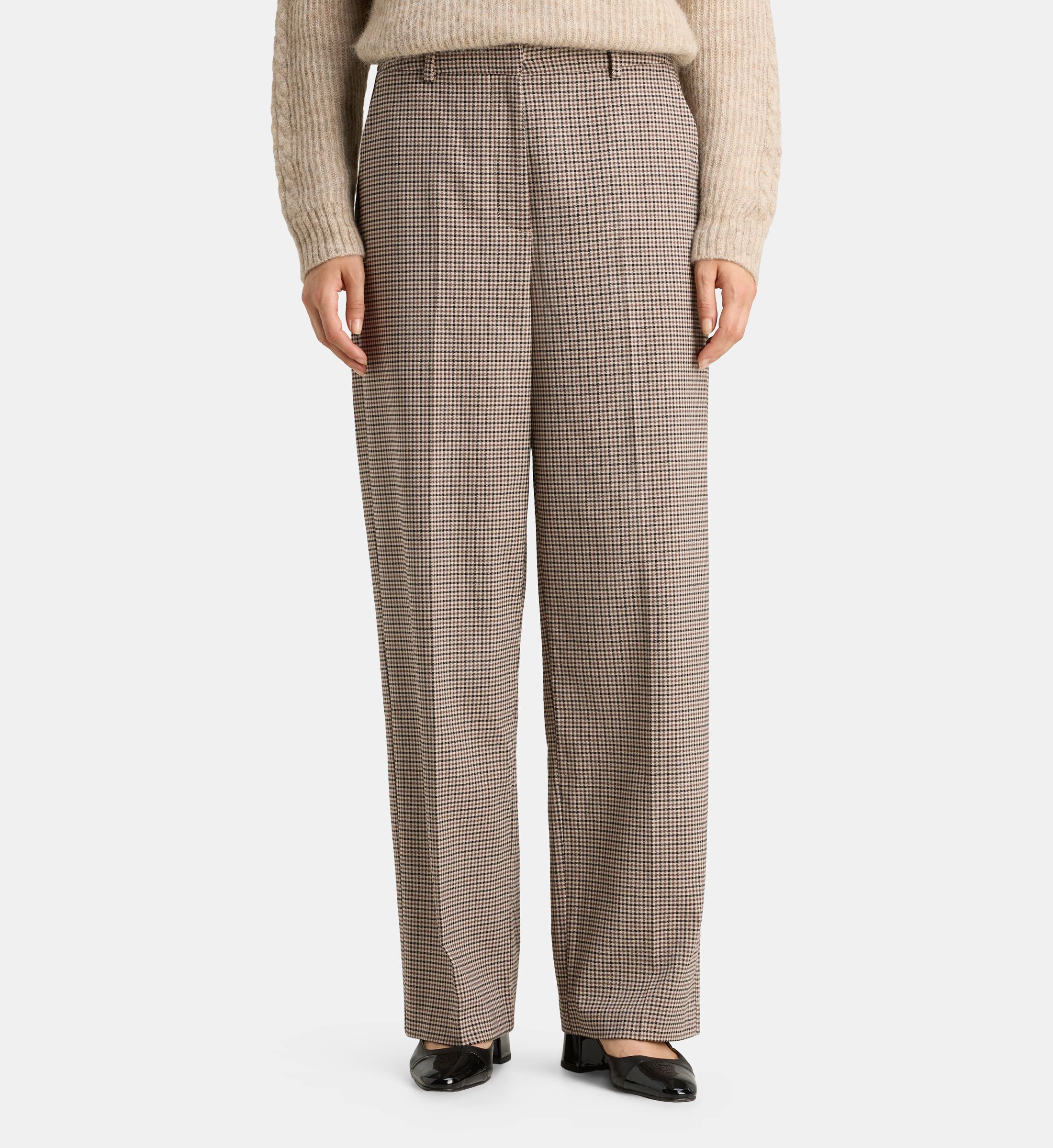 Pantalon droit ferney car coton, GALERIES LAFAYETTE