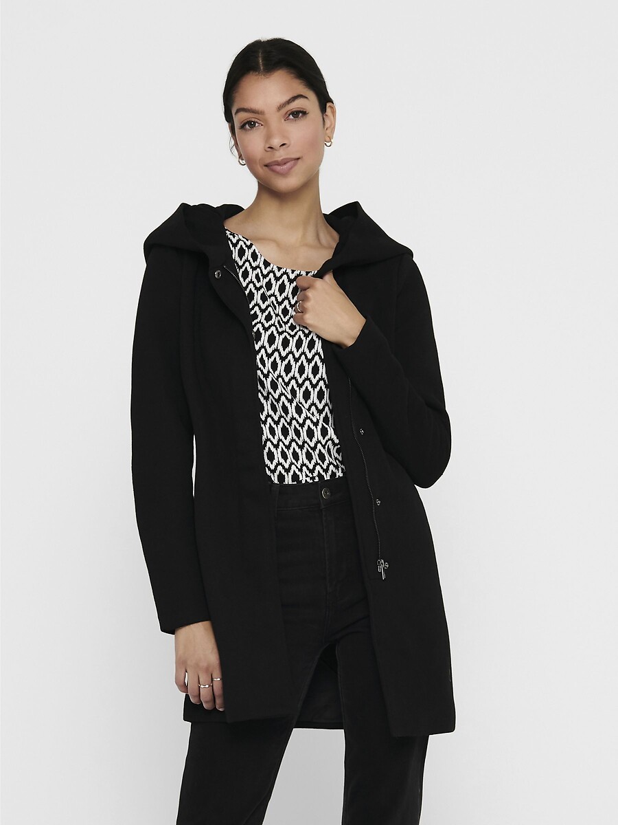 Manteau fin à capuche, ONLY