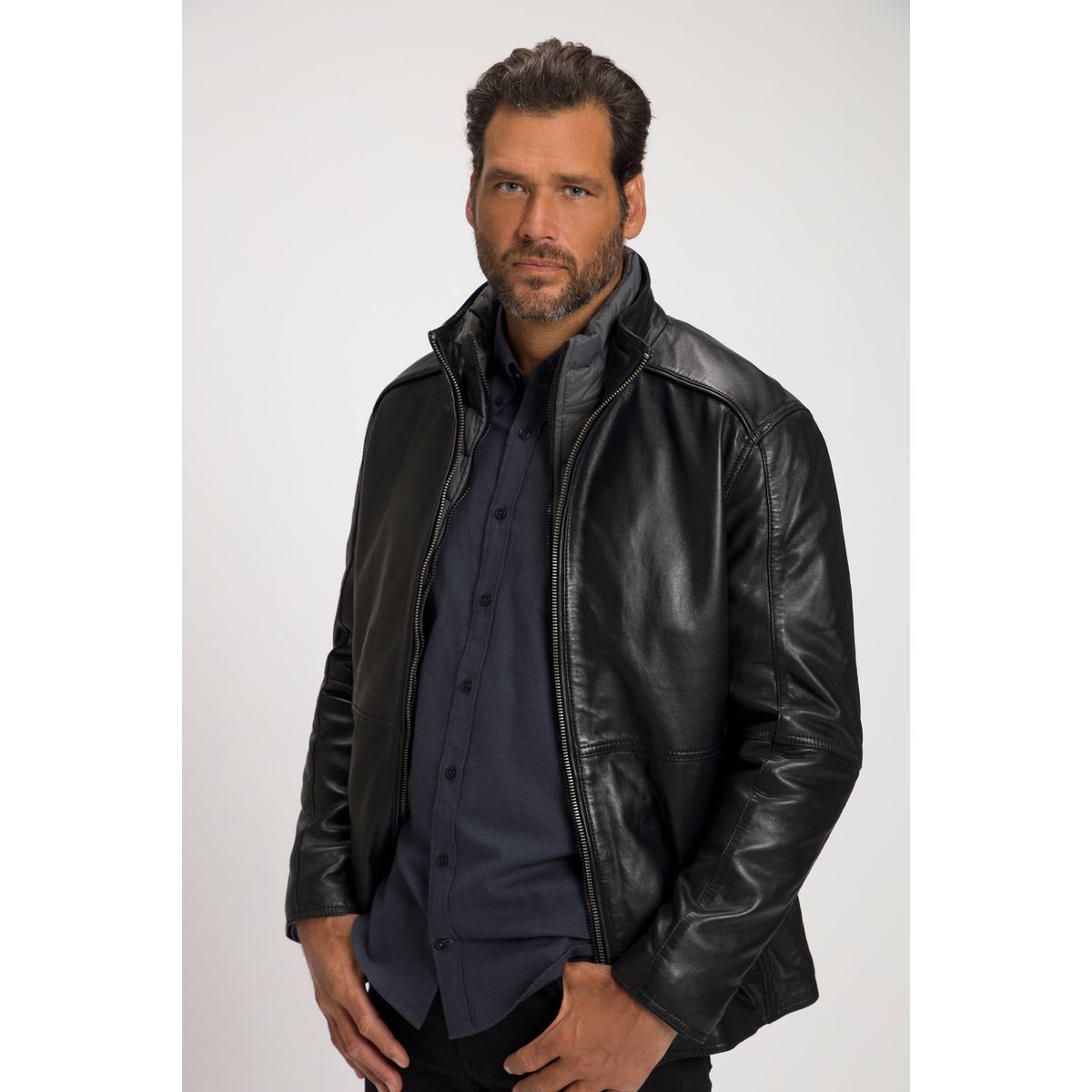 Veste cuir homme online grande taille