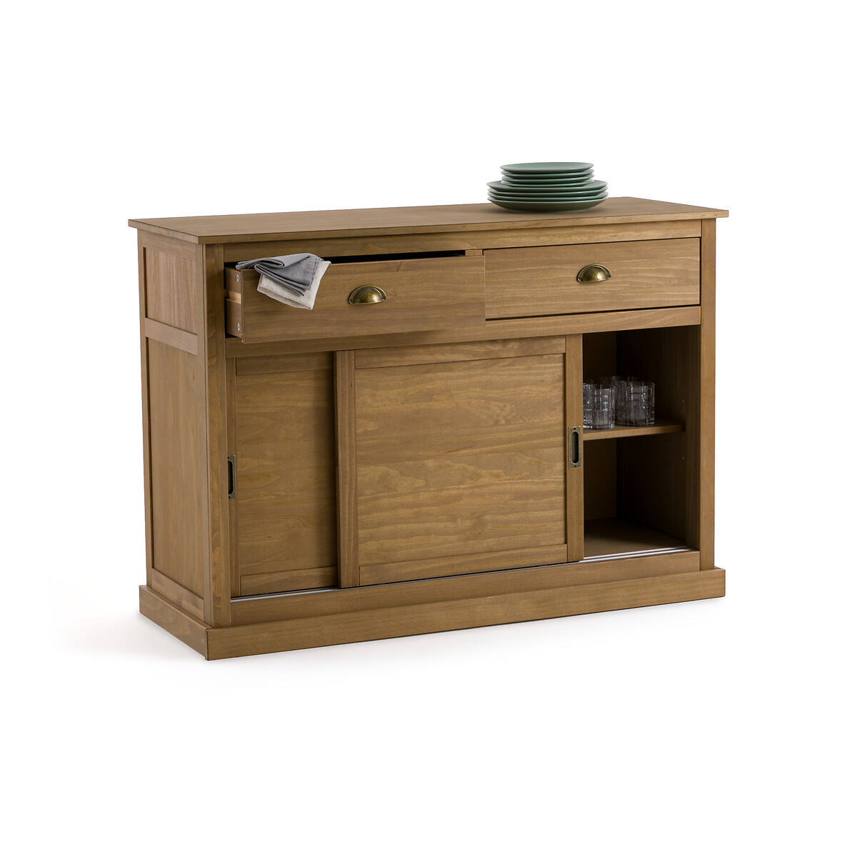 Product photograph of Lunja Double Sideboard With 2 Drawers 2 Cupboards from La Redoute UK