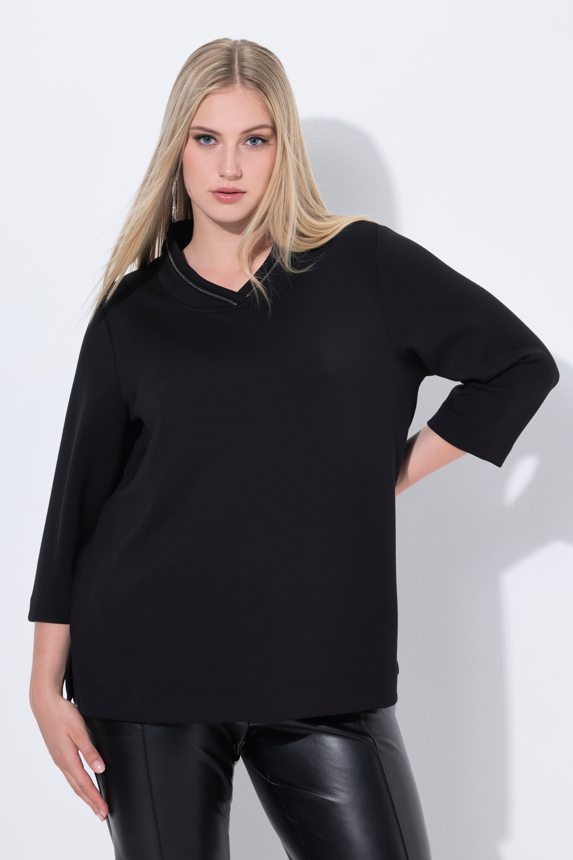 Sweat-shirt à manches longues et col montant, ULLA POPKEN