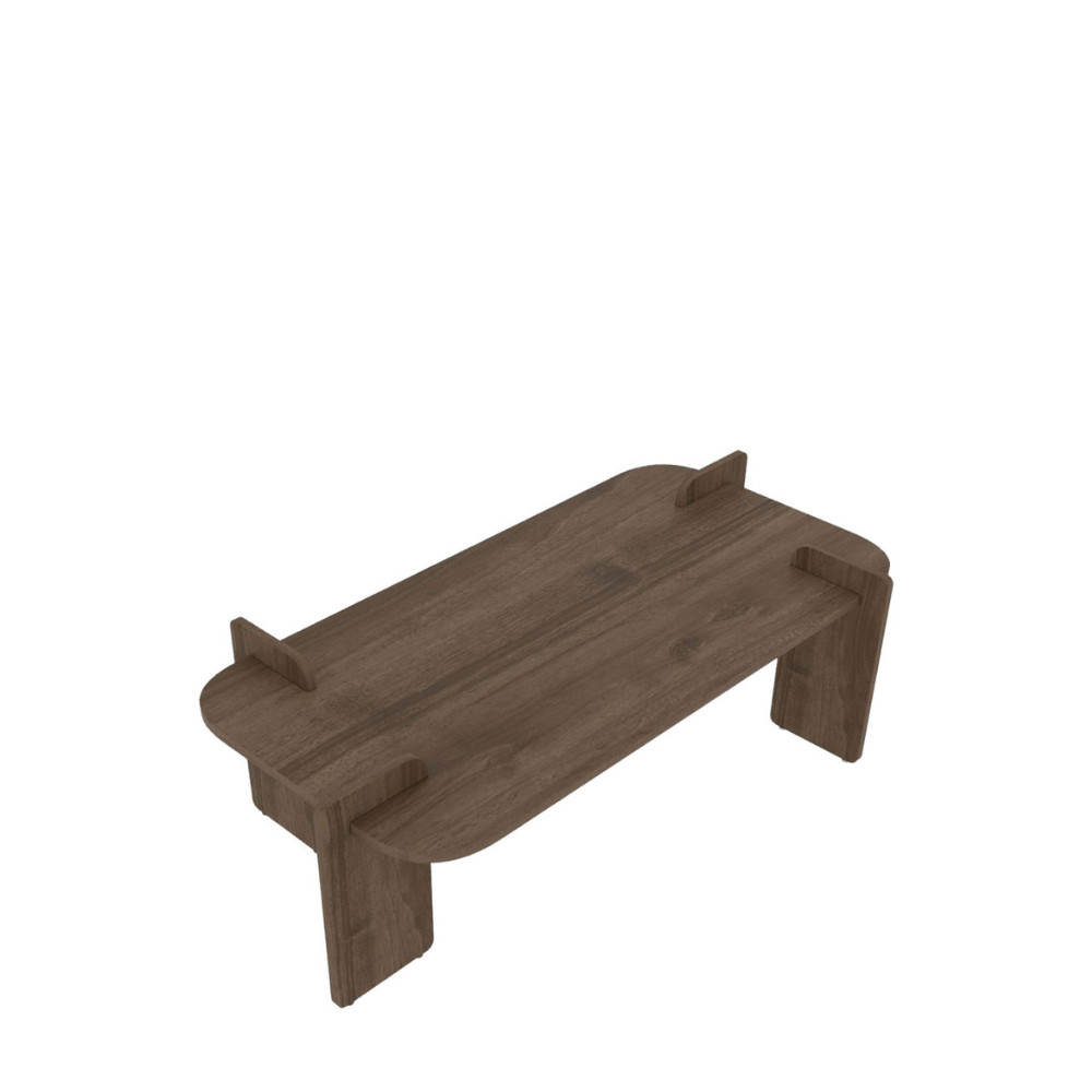 Table basse en bois 120x60cm- SOLENI, DRAWER