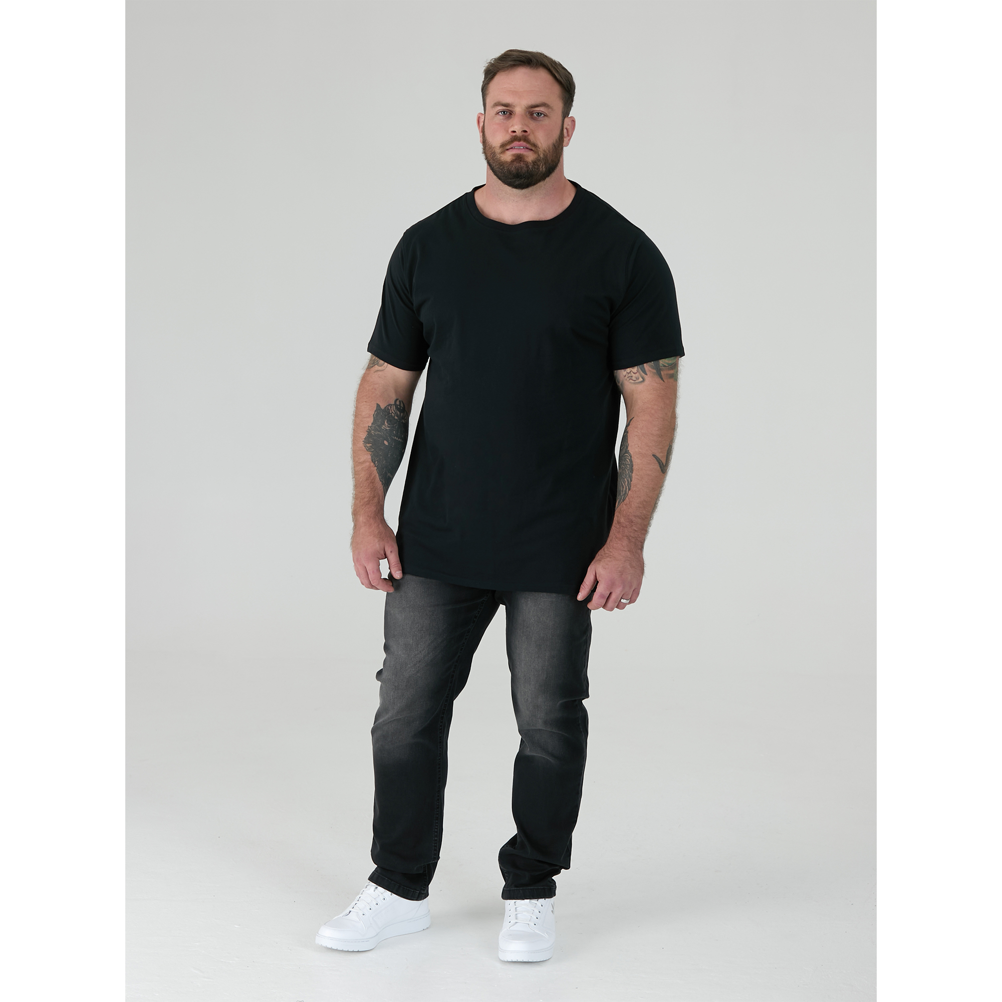 Lot de 2 t-shirts unis grande taille FENTON, DUKE