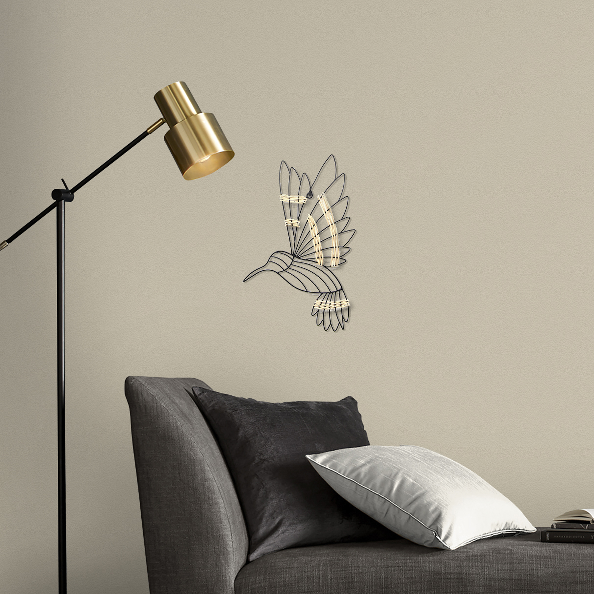 Objet Filaire Métal oiseau Colibri, ART FOR THE HOME