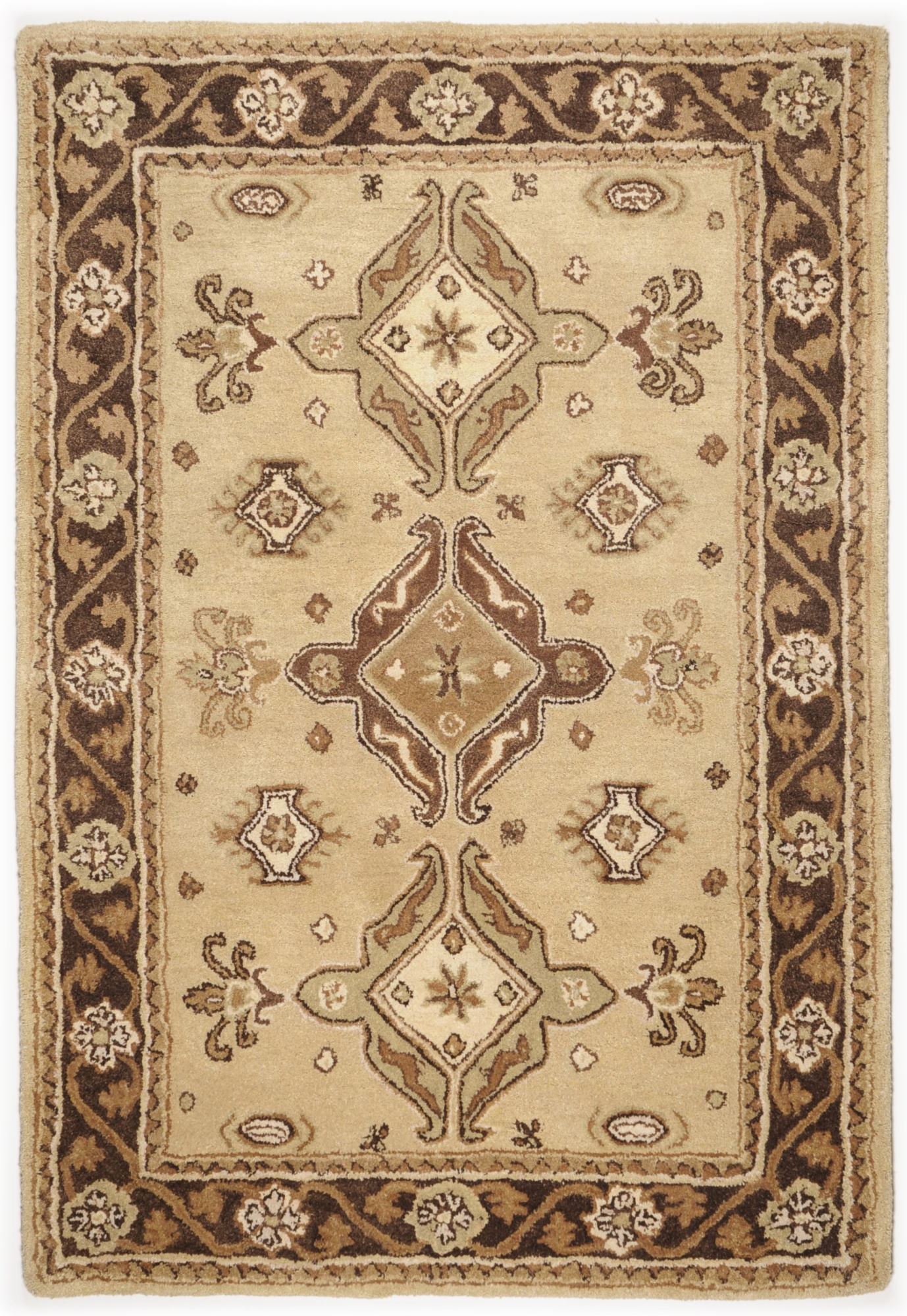 Tapis d'orient Royal Kazak noué main bordure, THEKO