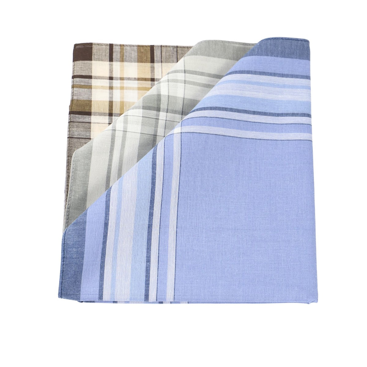 Lot de 12 mouchoirs 100% coton VICTOR, LINANDELLE