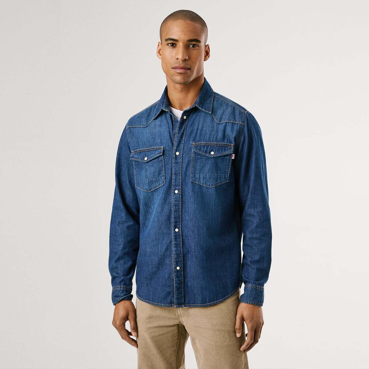 Chemise Coupe Regular En Denim, PEPE JEANS