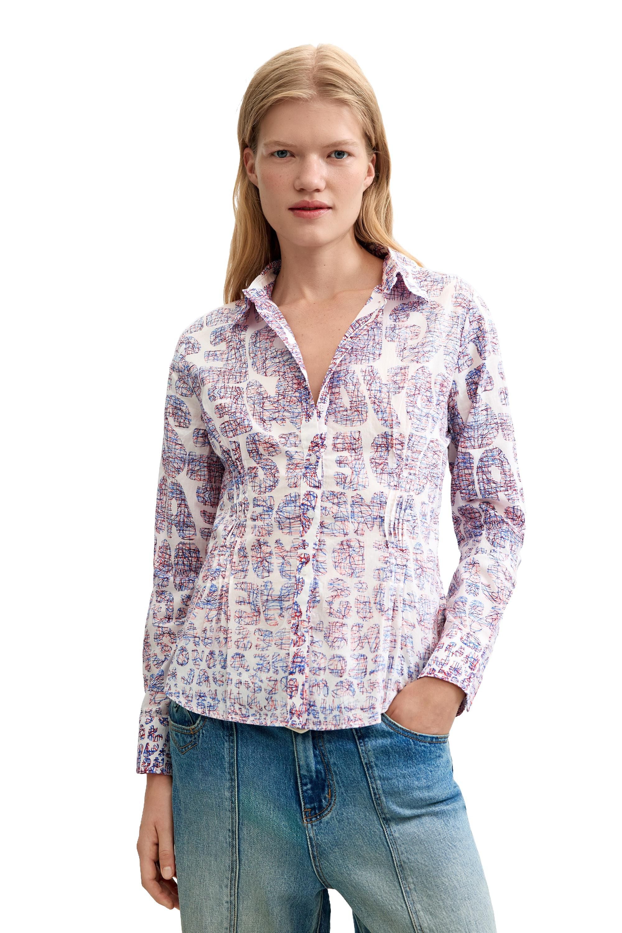 Chemise à imprimé fleuri 100 % coton, DESIGUAL