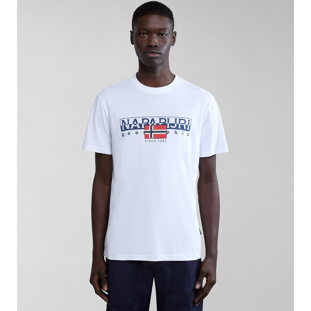 Image of Aylmer Cotton T-Shirt with Short Sleeves