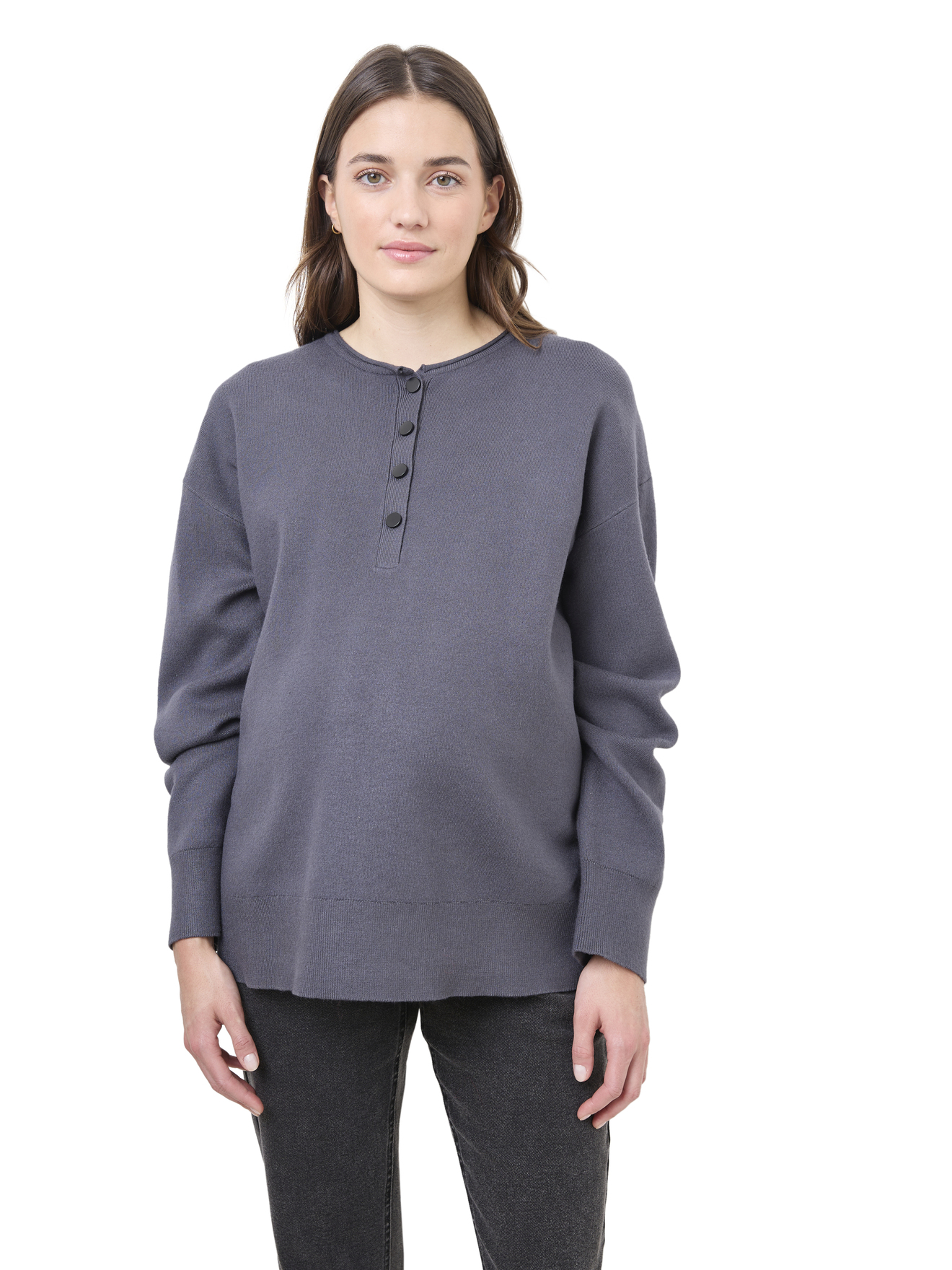 Pull grossesse et allaitement ouverture 3 boutons, VERTBAUDET